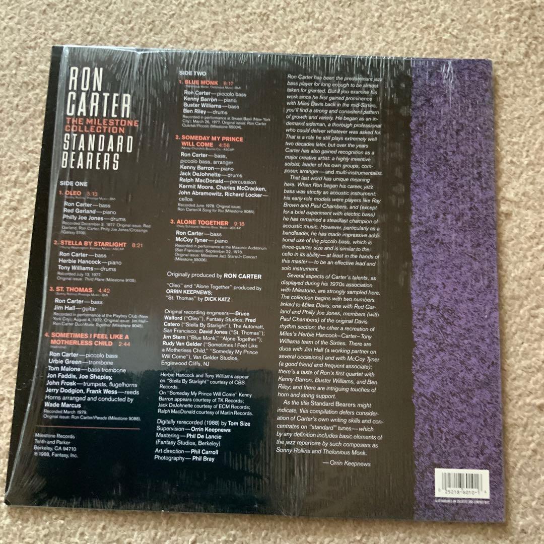Ron Carter - The Milestone Collection: Standard Bearers Vinyl LP Jazz OJC-6010