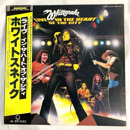 Whitesnake - Live in the Heart of the City LP Japan 1980 Obi Vinyl Hard Rock