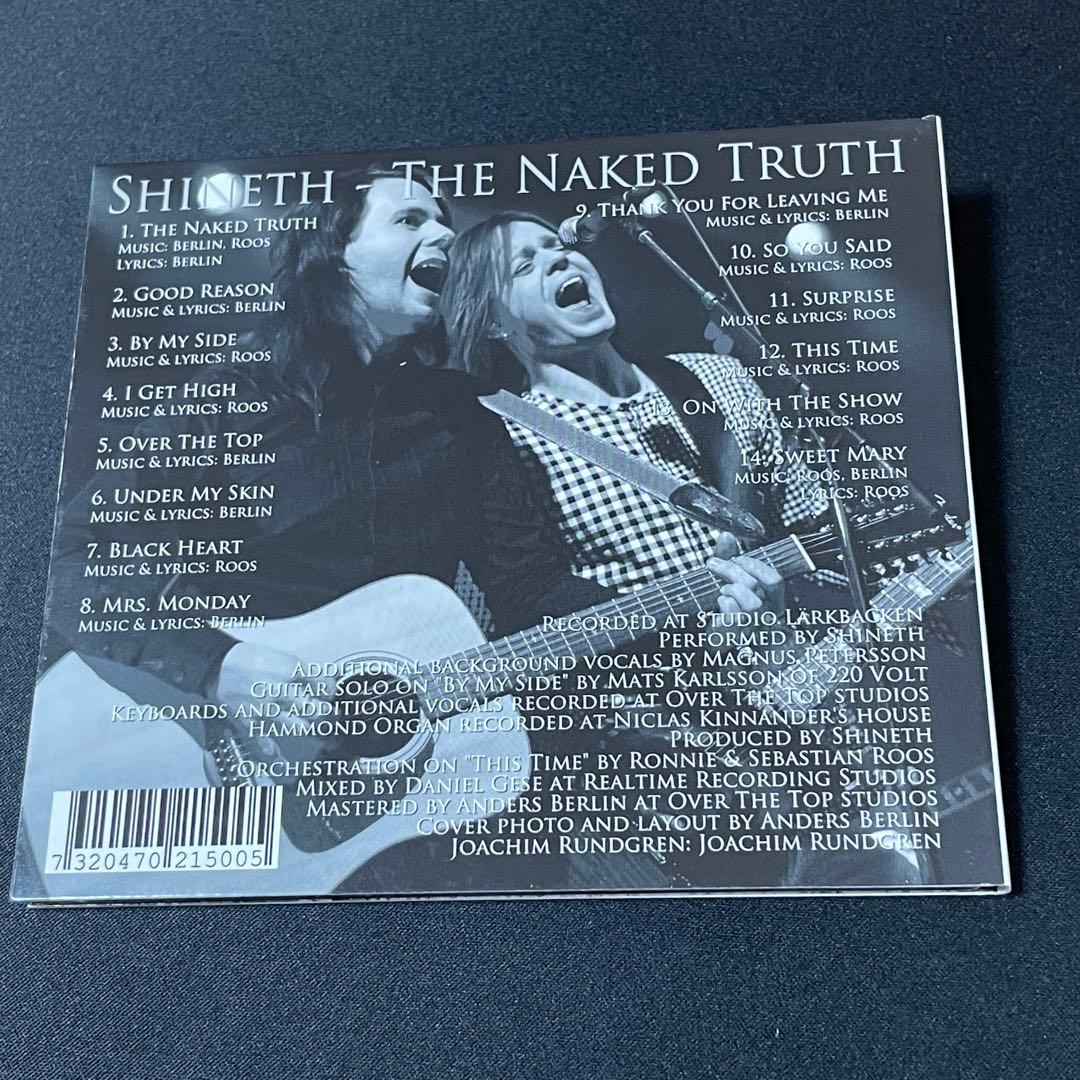 SHINETH The Naked Truth CD Limited 500 Copies Sweden Melodic Hard Rock AOR