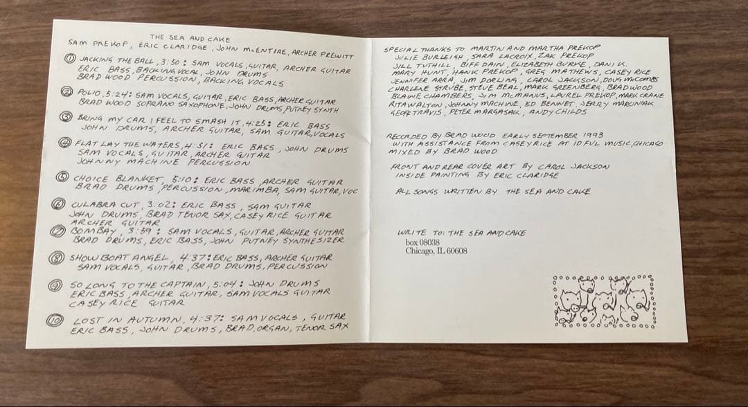 The Sea and Cake Self-Titled Debut CD Japan Press with OBI Limited Bonus Track