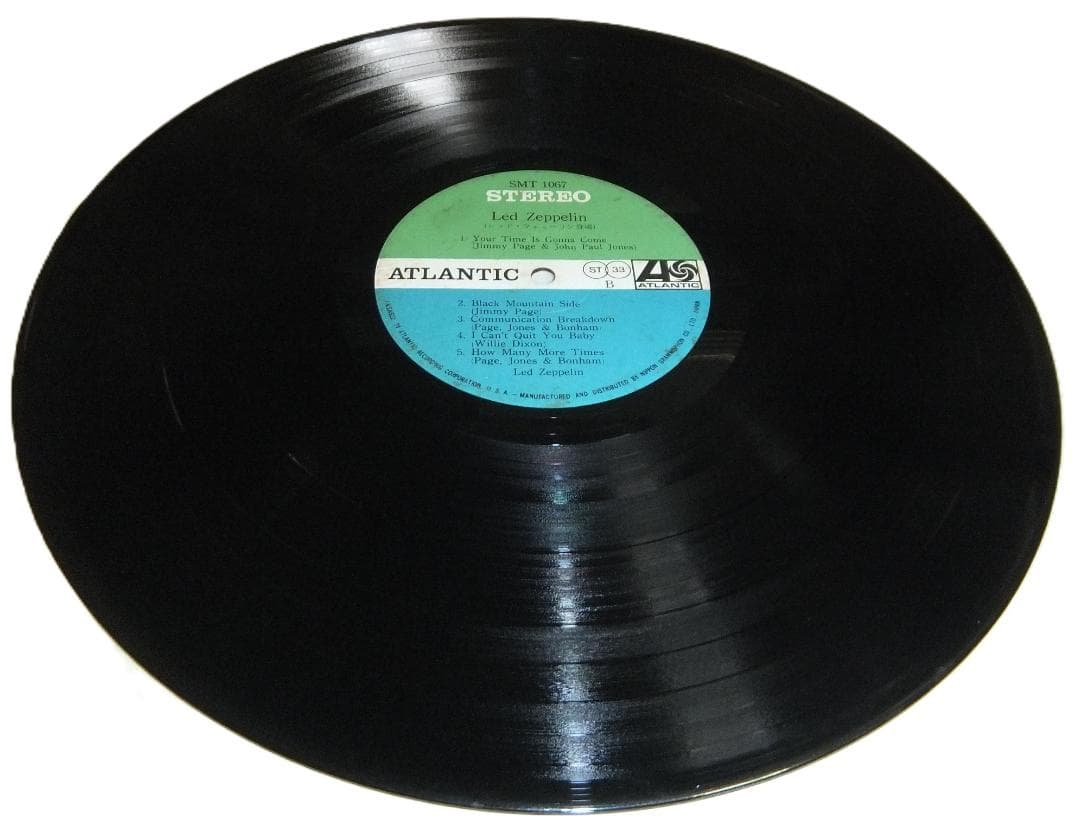 Led Zeppelin I Turquoise Band Vinyl 1st Press with Refill Card Excellent | Japansoundstore