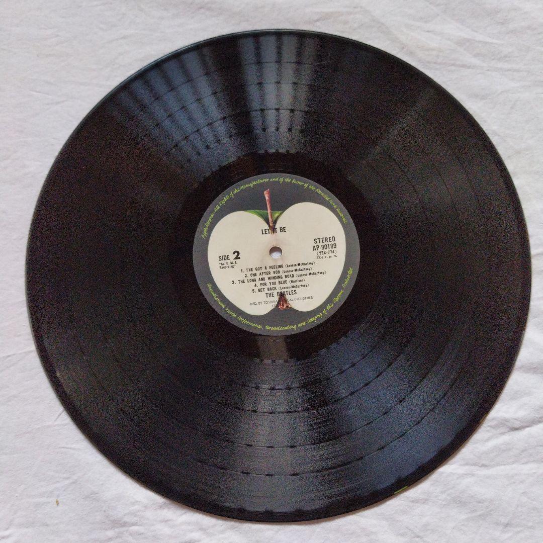 The Beatles Let It Be Vinyl LP Japan Original Pressing w/ Rare 'Maru' Obi Strip