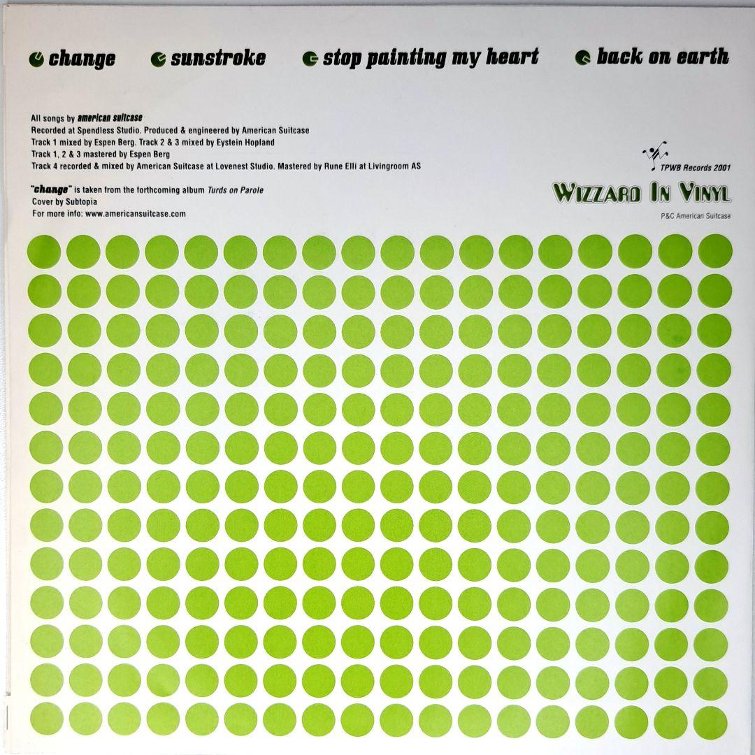 American Suitcase - Change 7" Green Vinyl EP Indie Rock Japan 2001 WIV-004S