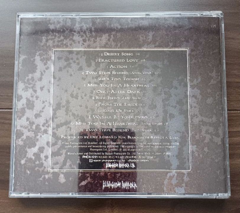 Def Leppard Retro Active CD Japan Press 1993 PHCR-1221 Includes Bonus Pick