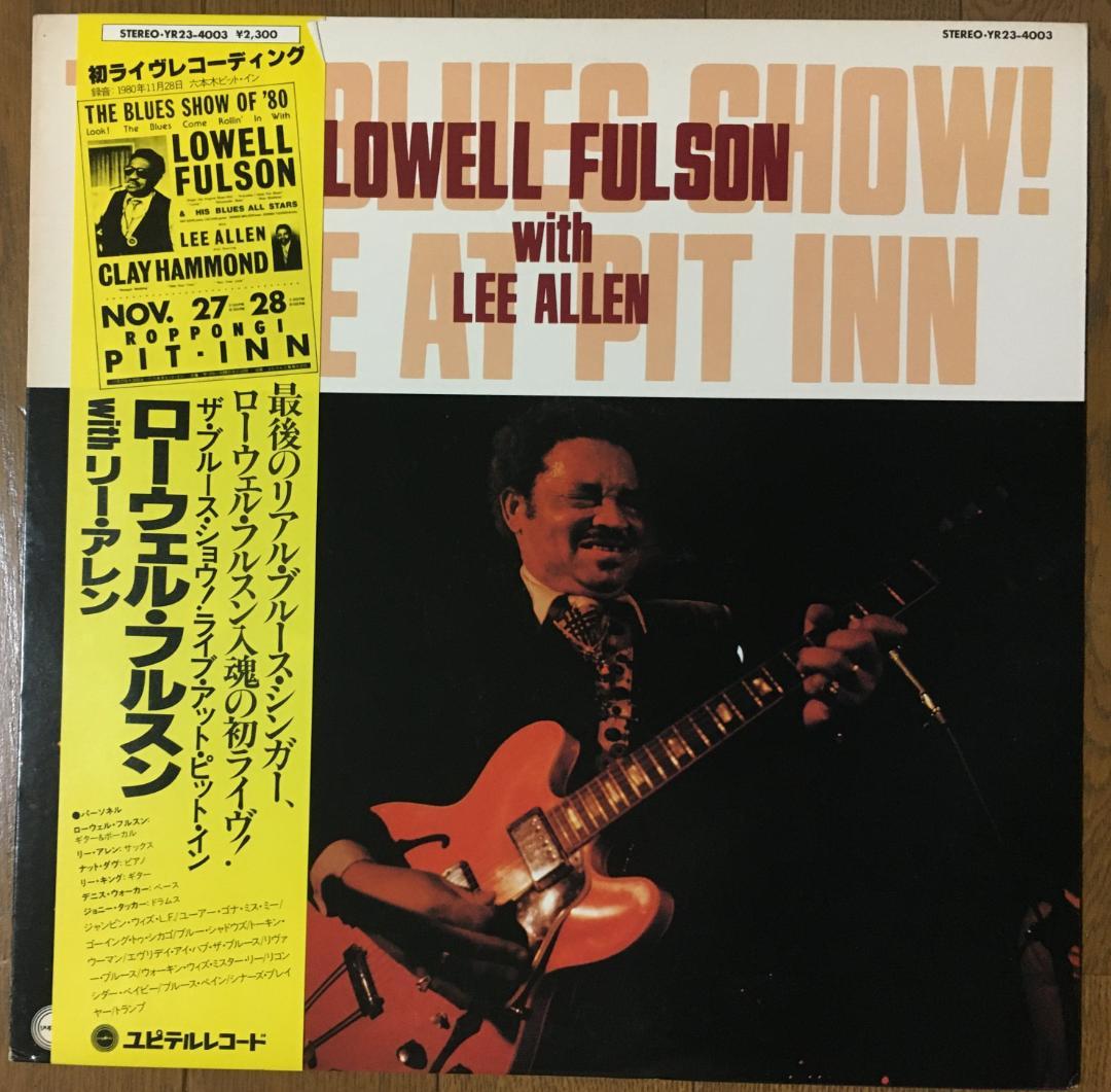 Lowell Fulson with Lee Allen - Live At Pit Inn LP Japan Blues Record