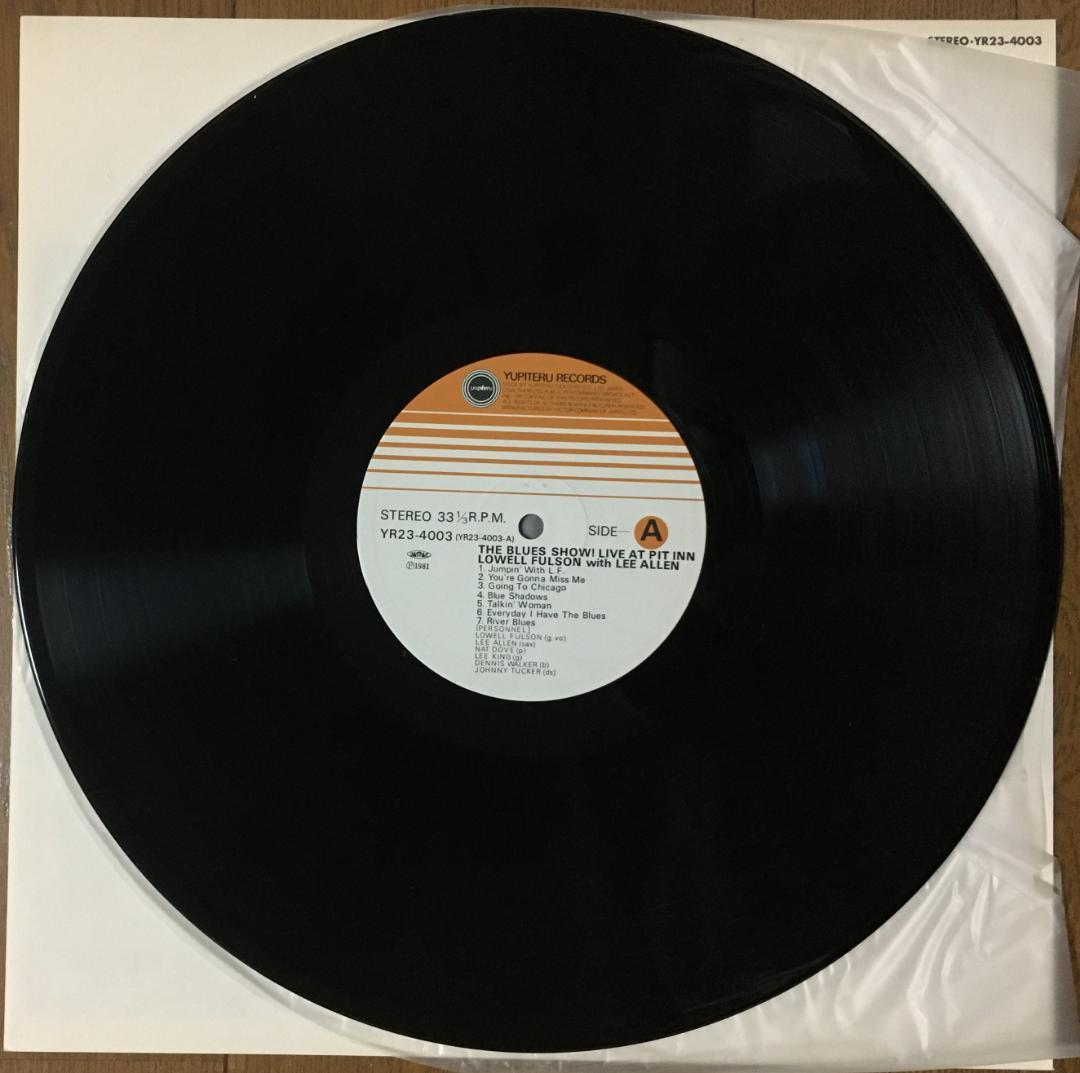 Lowell Fulson with Lee Allen - Live At Pit Inn LP Japan Blues Record