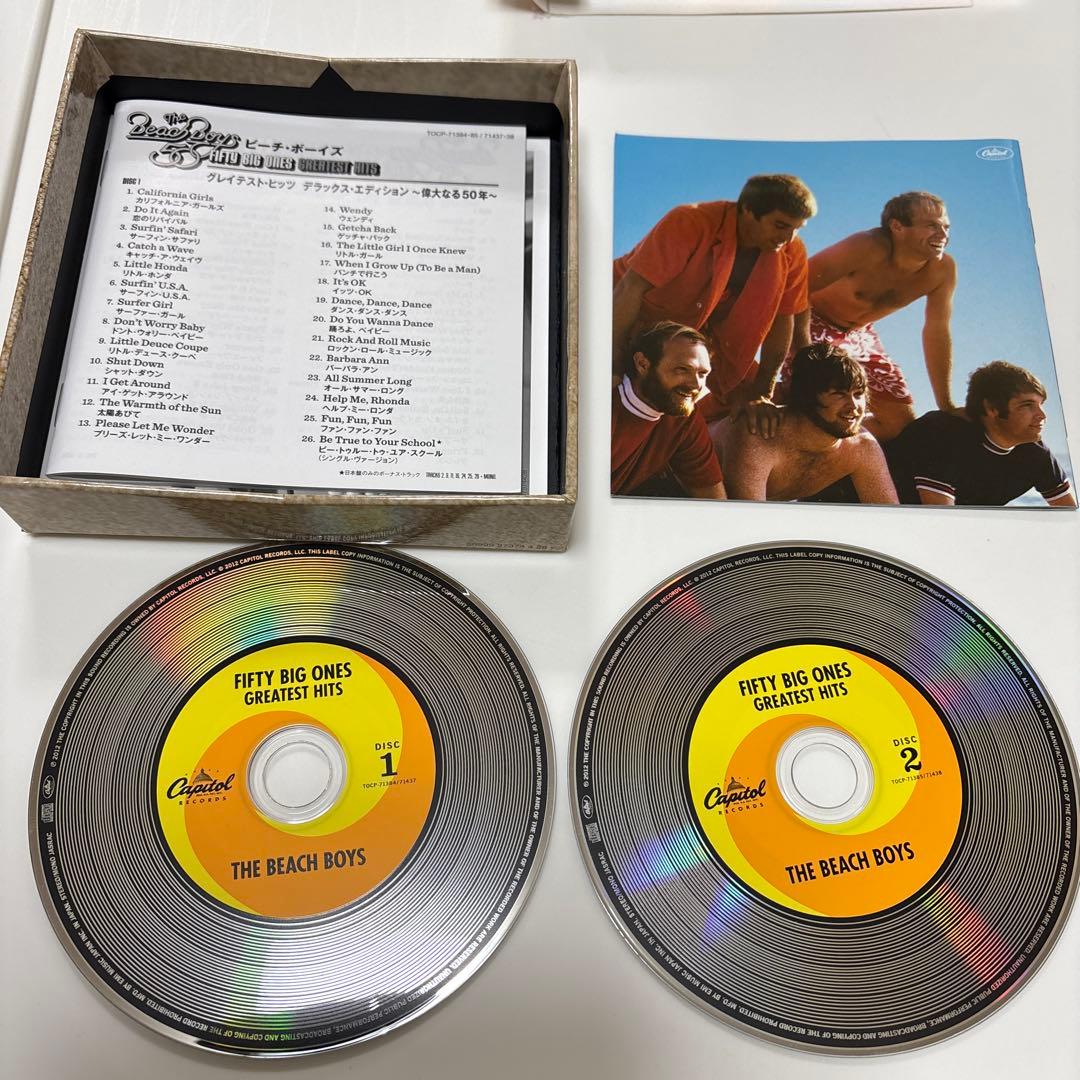 The Beach Boys Fifty Big Ones Greatest Hits 2CD Japan Press Limited Box Set Obi