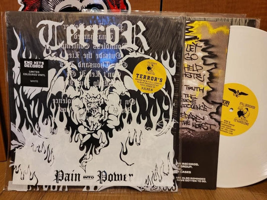 Terror - Pain Into Power LP White Vinyl Hardcore Punk Japan 2022