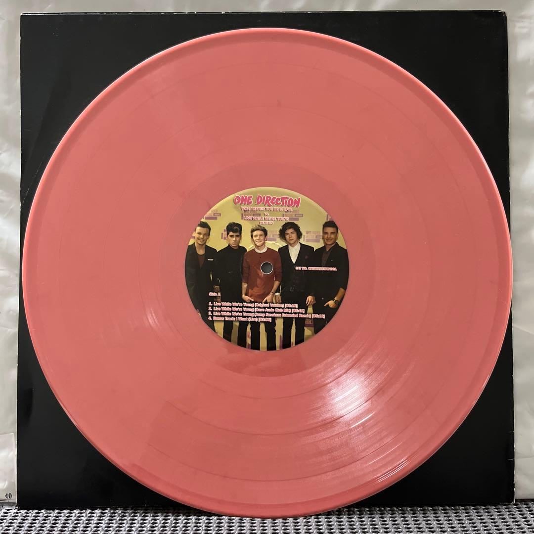 One Direction What Makes You Beautiful vs. Live While We're Young 12" Pink Vinyl