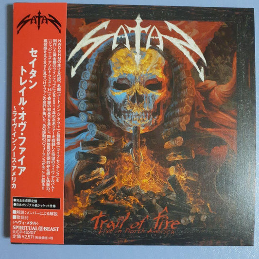 Satan - Trail of Fire: Live in North America CD, Japan Press, Obi, Paper Jacket