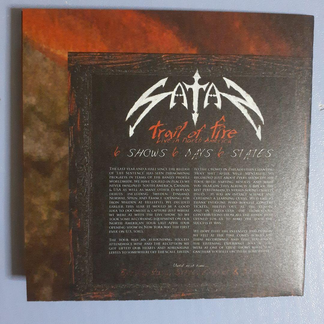 Satan - Trail of Fire: Live in North America CD, Japan Press, Obi, Paper Jacket