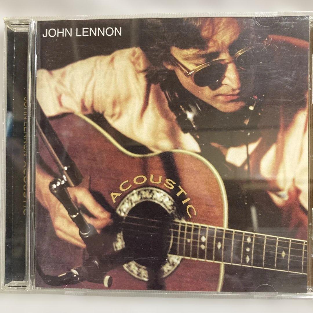 John Lennon Acoustic CD Japan Press Limited Edition with Obi and Guitar Pick