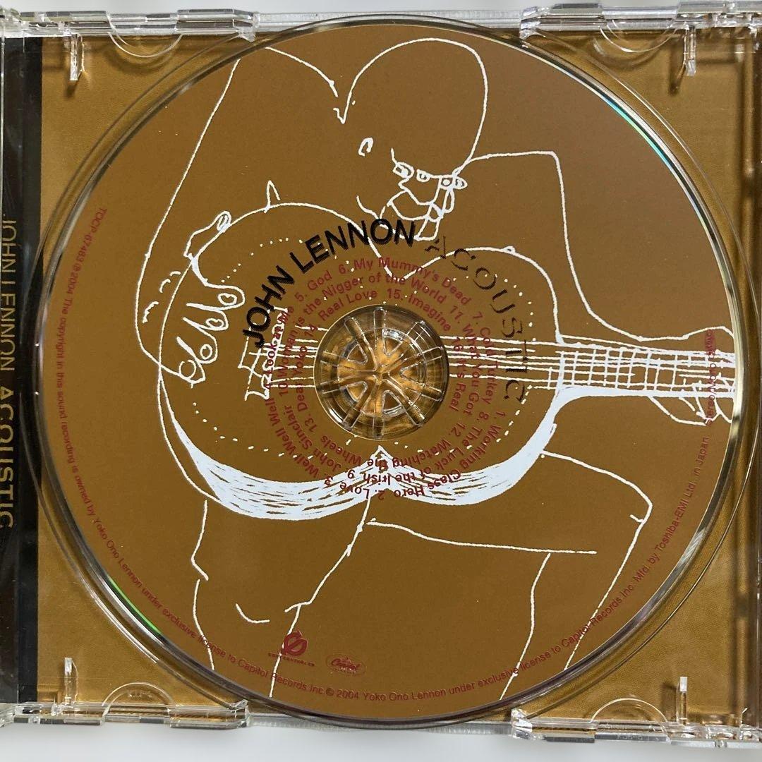 John Lennon Acoustic CD Japan Press Limited Edition with Obi and Guitar Pick