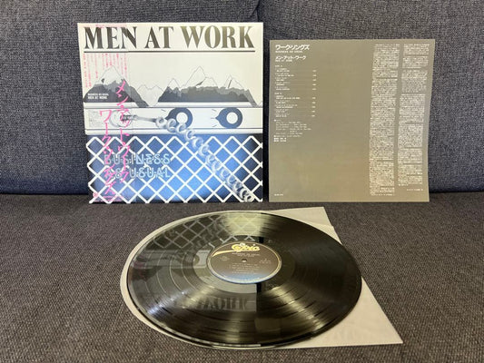 Men At Work - Business As Usual Vinyl LP Japan Pressing w/ Obi & Liner 25-3P-379