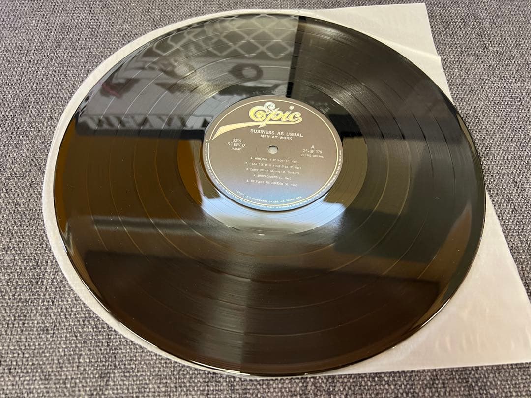 Men At Work - Business As Usual Vinyl LP Japan Pressing w/ Obi & Liner 25-3P-379