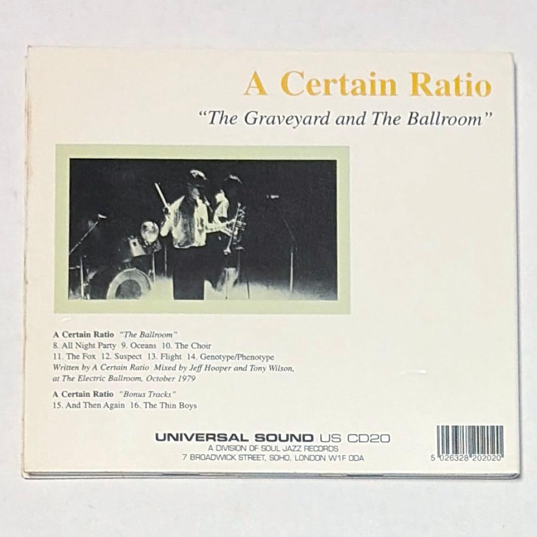 A Certain Ratio - The Graveyard and The Ballroom CD 2004 UK Press Post-Punk