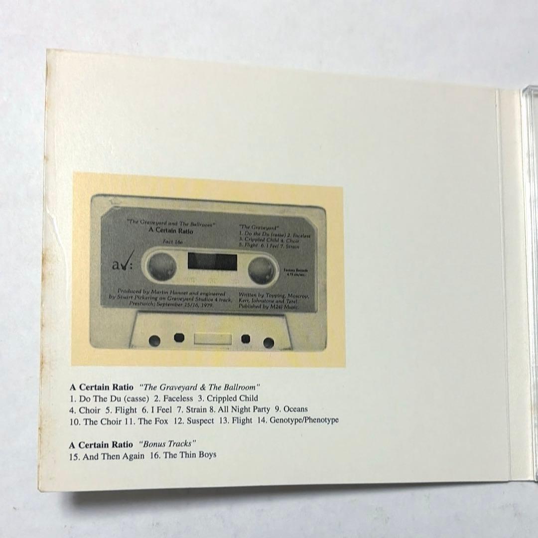 A Certain Ratio - The Graveyard and The Ballroom CD 2004 UK Press Post-Punk