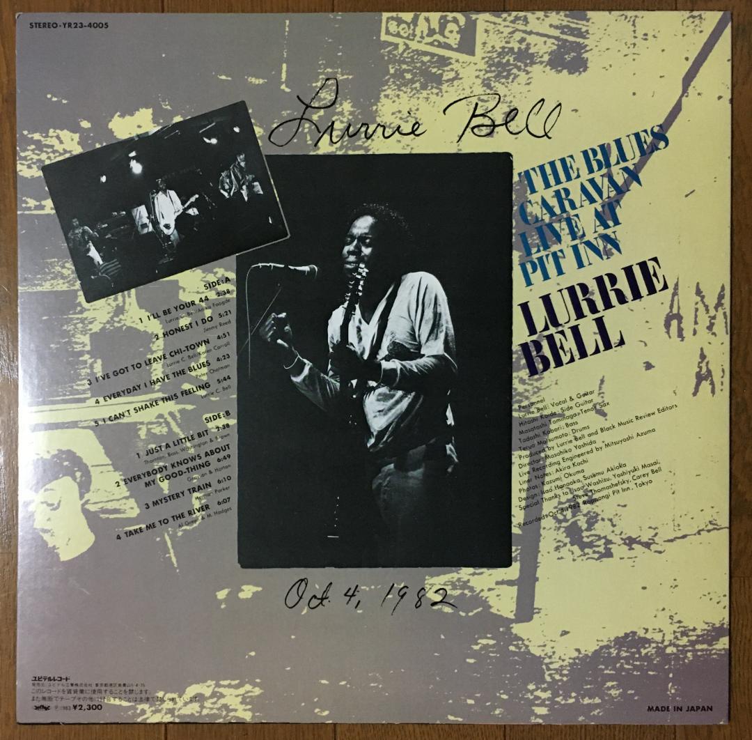 Lurrie Bell - The Blues Caravan Live At Pit Inn LP Japan Blues Guitarist 1982
