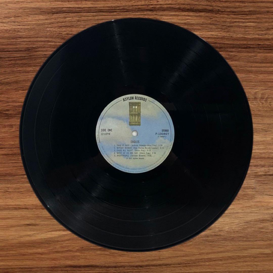Eagles - Eagles (1st Album) LP Japan P-10046Y w/Obi & Lyric Sheet Vinyl