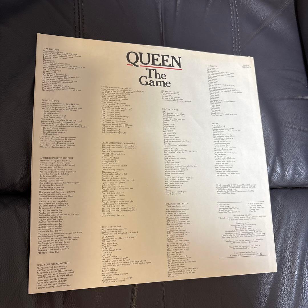 Queen - The Game LP Vinyl 1980 Japan Original Pressing with Obi Strip