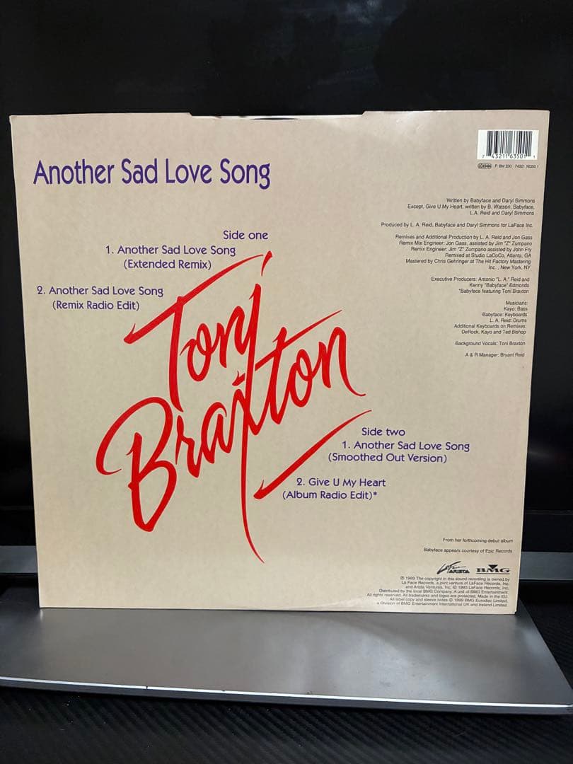 Toni Braxton - Another Sad Love Song 12" Vinyl Record R&B Classic