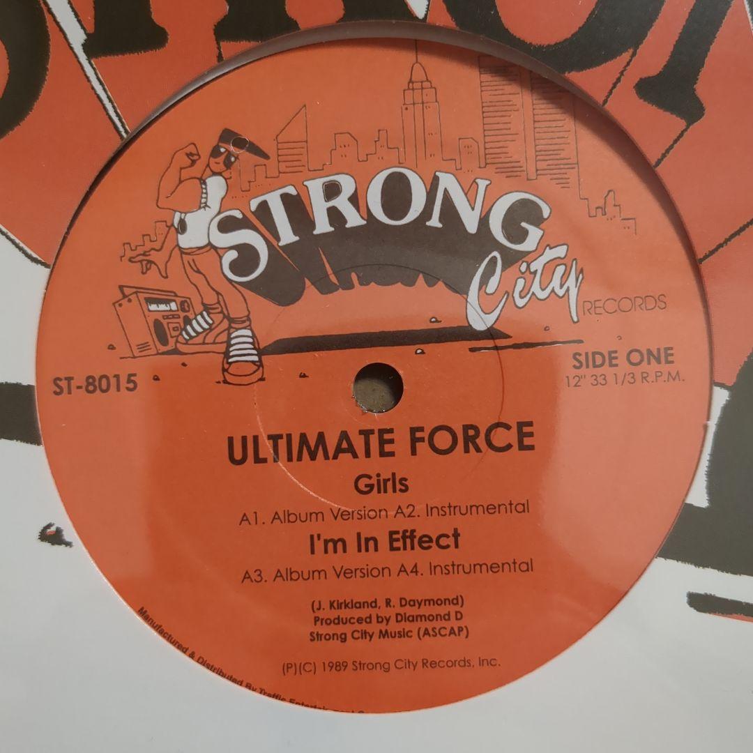 ULTIMATE FORCE - Girls / I'm In Effect 12" Vinyl 1989 Diamond D Hip Hop Classic