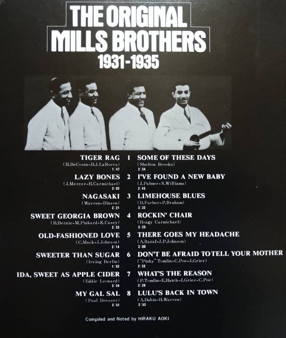 The Mills Brothers - The Original Mills Brothers 1931-1935 Vinyl LP Japan VIM-45