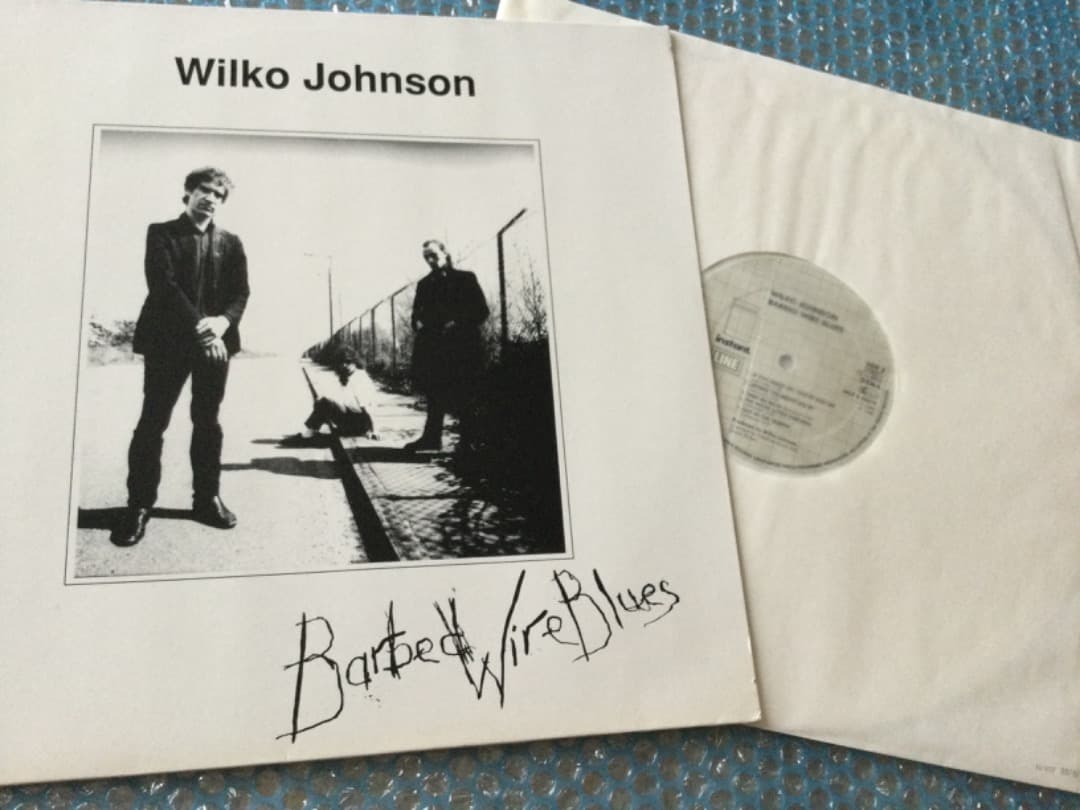 Wilko Johnson - Barbed Wire Blues LP, Rare German White Vinyl Pressing