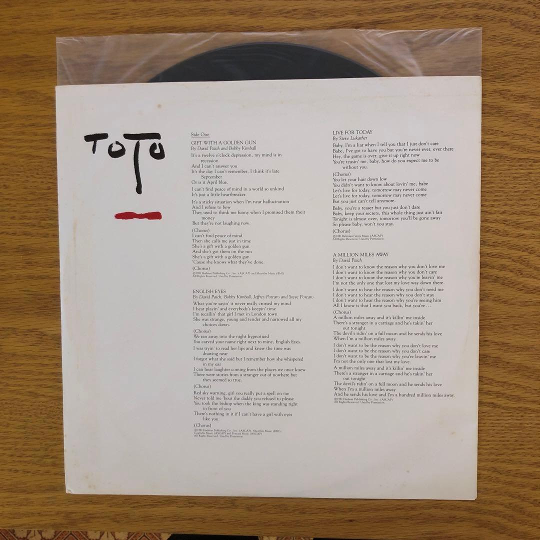 TOTO Turn Back LP Vinyl 1981 CBS/Sony Japan Pressing 25AP 2000 With Obi