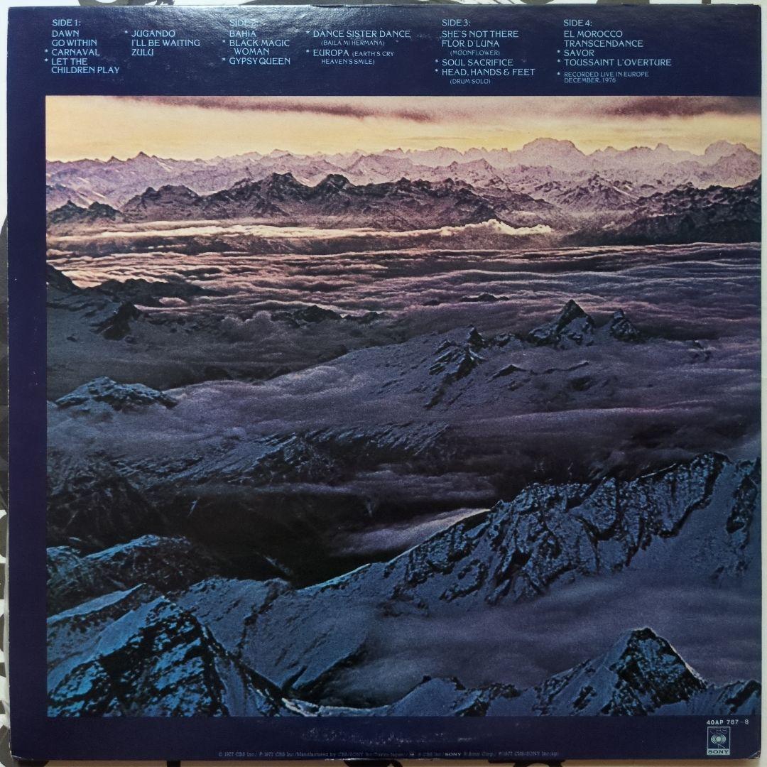 Santana Moonflower 1977 Japan Double LP 40AP 787-8 Latin Rock Jazz Fusion