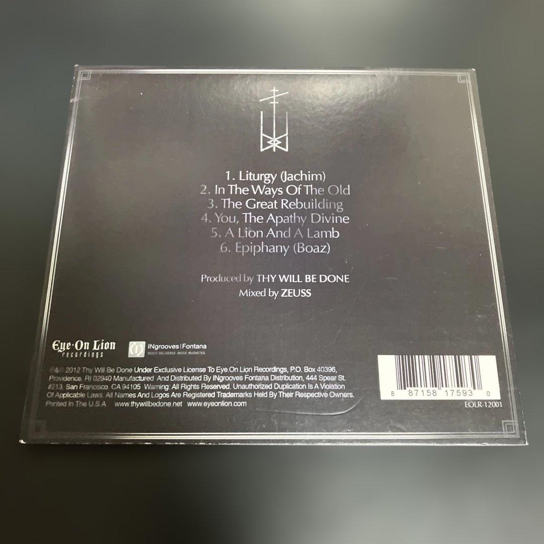 Thy Will Be Done - Temple CD, Digipak, 2012 Metalcore, Eye On Lion Records