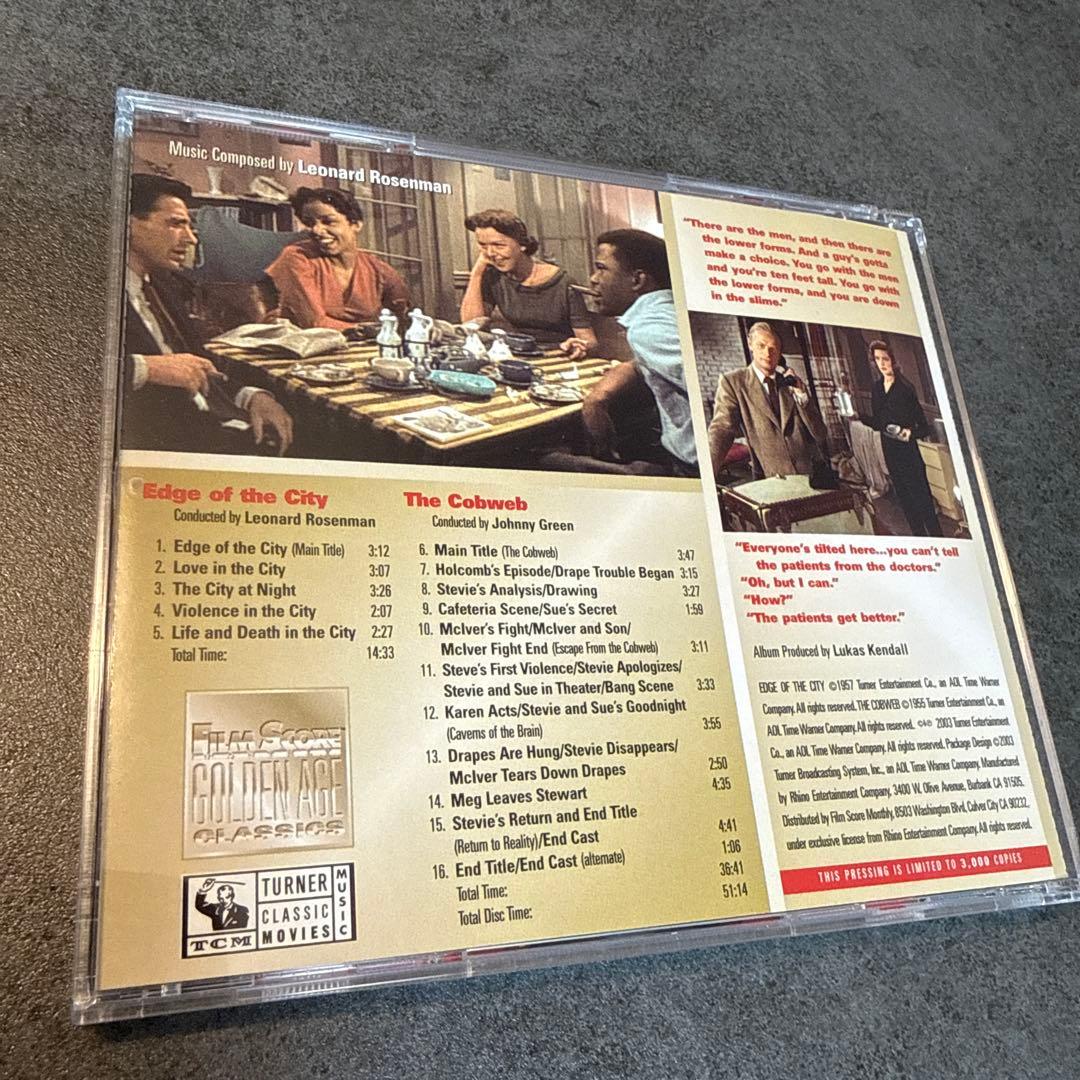 Leonard Rosenman The Cobweb / Edge of the City Soundtrack CD FSM Limited Edition