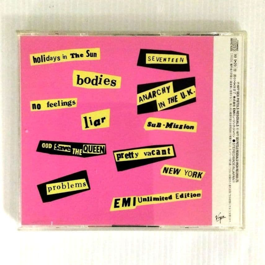 Sex Pistols - Never Mind The Bollocks - Japan CD with Obi Strip TOCP-53098