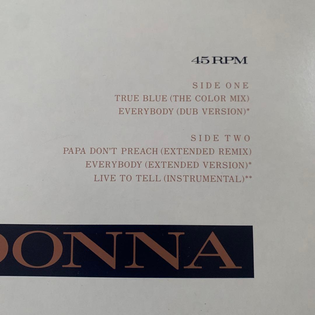 Madonna - Super Club Mix 12" EP Vinyl Japan P-6244 Obi True Blue Remixes