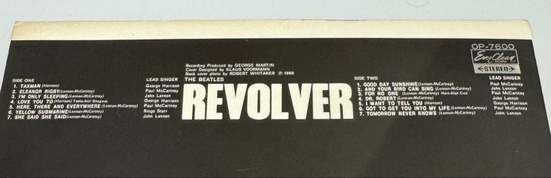 The Beatles Revolver Vinyl LP OP-7600 Odeon Stereo Japan Pressing