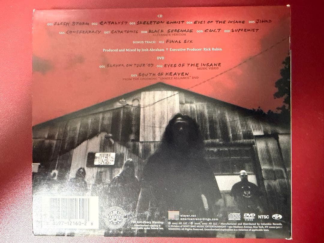 Slayer - Christ Illusion CD+DVD Limited Edition Lenticular Cover Thrash Metal