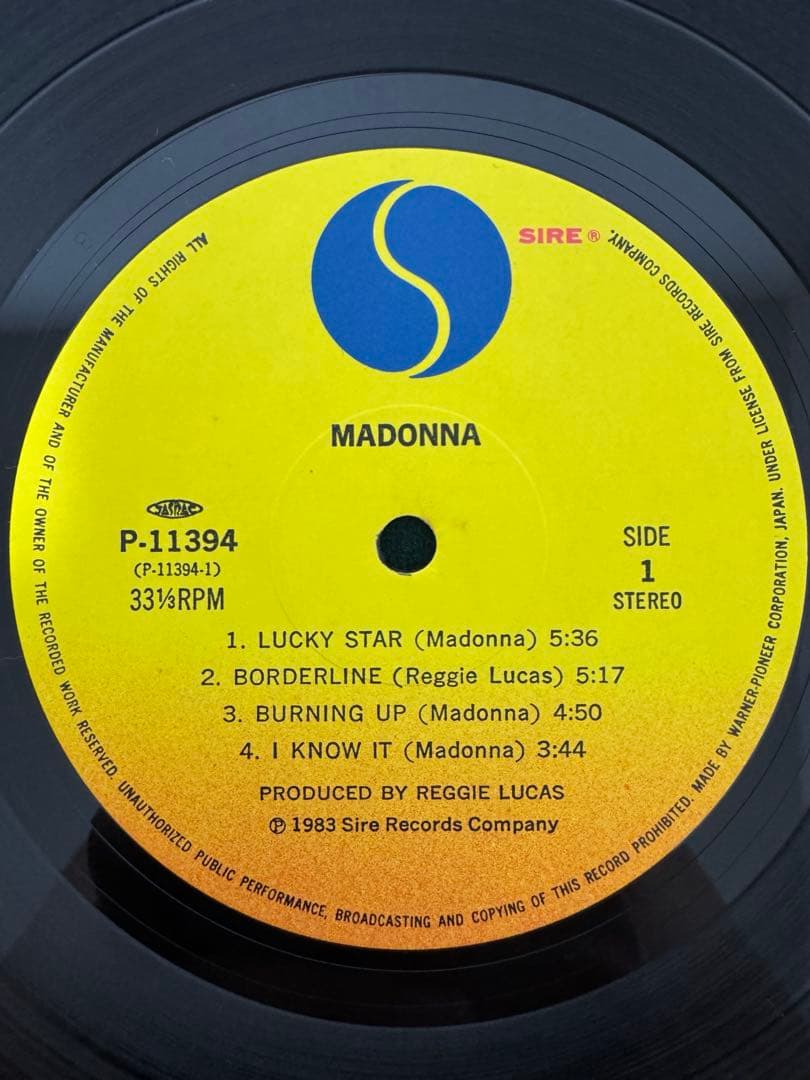 Madonna Burning Up 12" Vinyl Record Obi - Very Good Condition | Japansoundstore