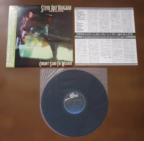 Stevie Ray Vaughan Couldn't Stand The Weather LP Vinyl Japan Obi Import