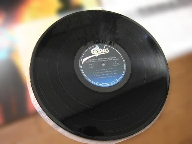 Stevie Ray Vaughan Couldn't Stand The Weather LP Vinyl Japan Obi Import
