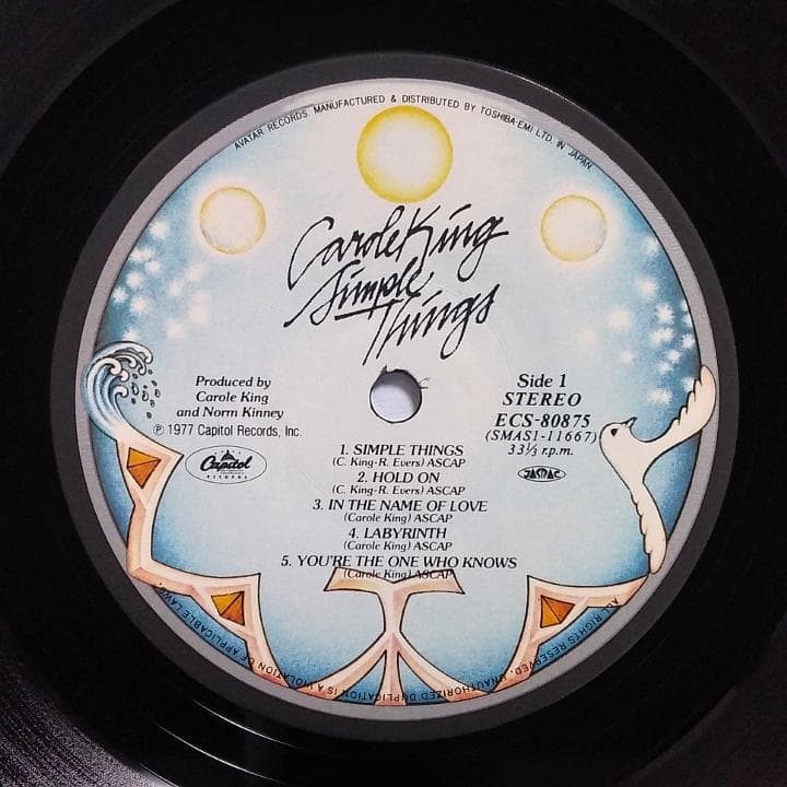 Carole King Simple Things Vinyl LP Japan Orig With Obi Excellent Record | Japansoundstore