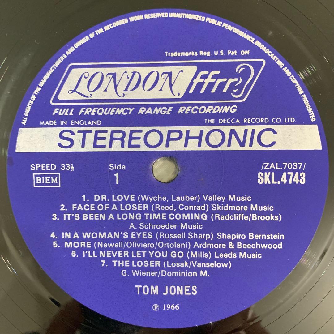 Tom Jones A-Tom-Ic Jones Vinyl LP 1966 London UK Pressing Japan Obi Insert Rare