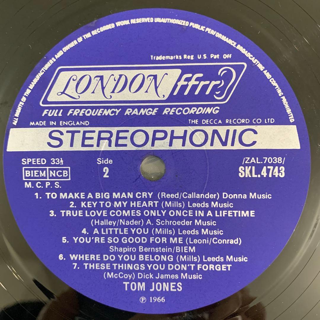 Tom Jones A-Tom-Ic Jones Vinyl LP 1966 London UK Pressing Japan Obi Insert Rare