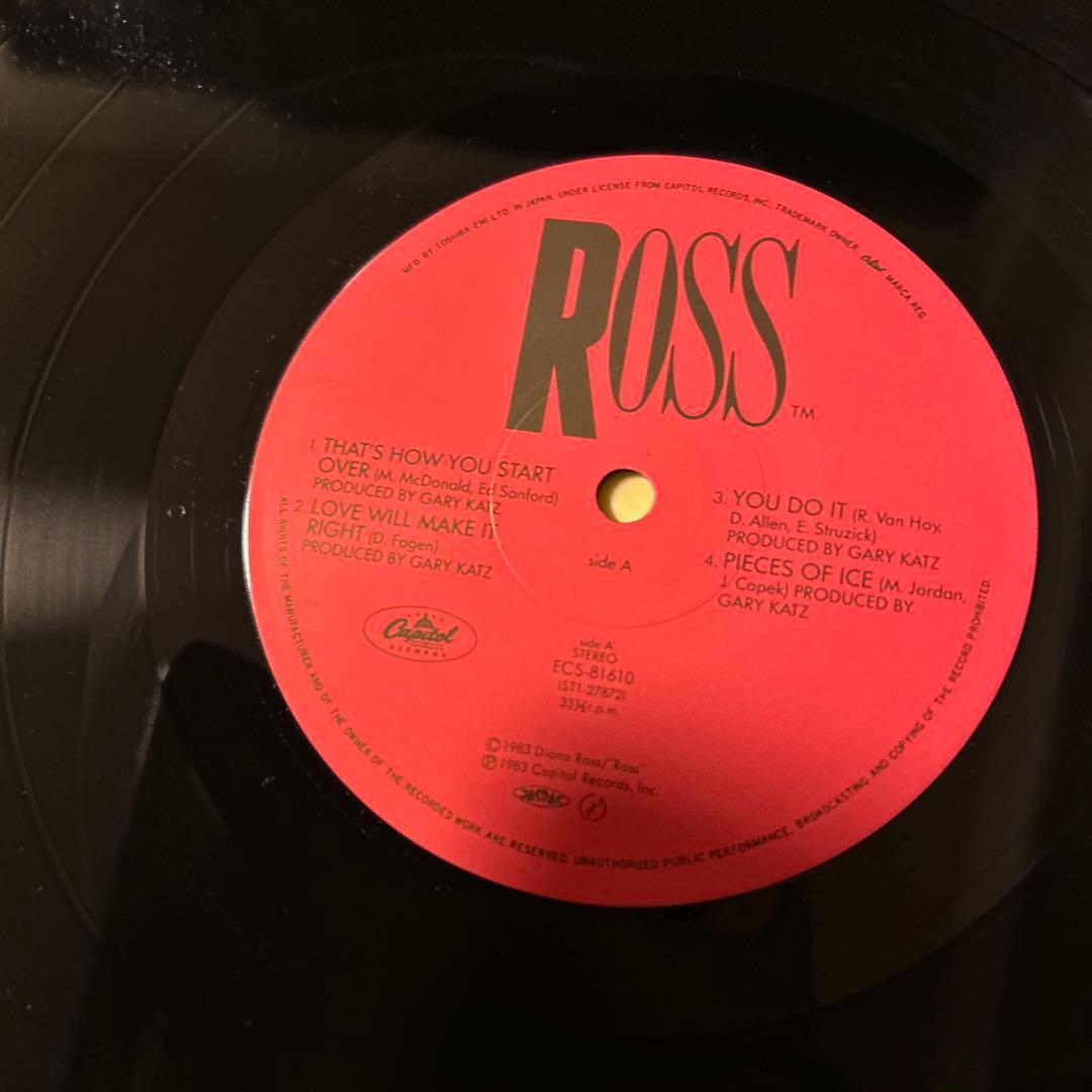 Diana Ross - Ross Vinyl LP Japan Pressing With Obi - 1983 Pop Soul Masterpiece