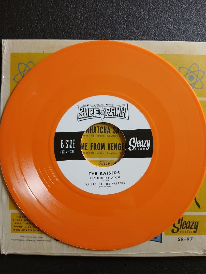 The Kaisers - Surf-O-Rama 2015 Special Limited Edition 7" Orange Vinyl EP Record