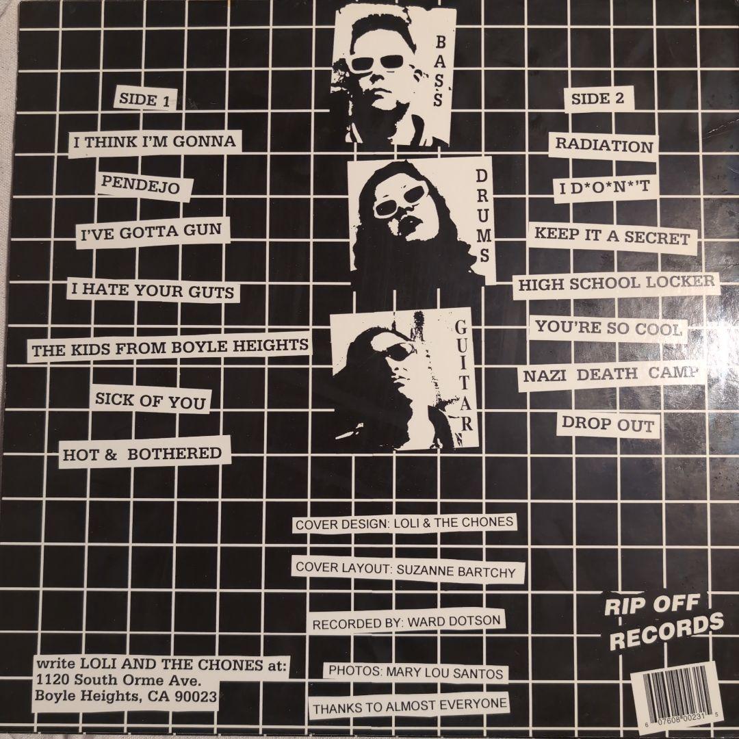 Loli & The Chones P.S. We Hate You LP Red Vinyl Rip Off Records Punk Rock