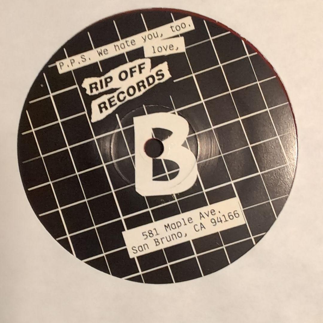 Loli & The Chones P.S. We Hate You LP Red Vinyl Rip Off Records Punk Rock