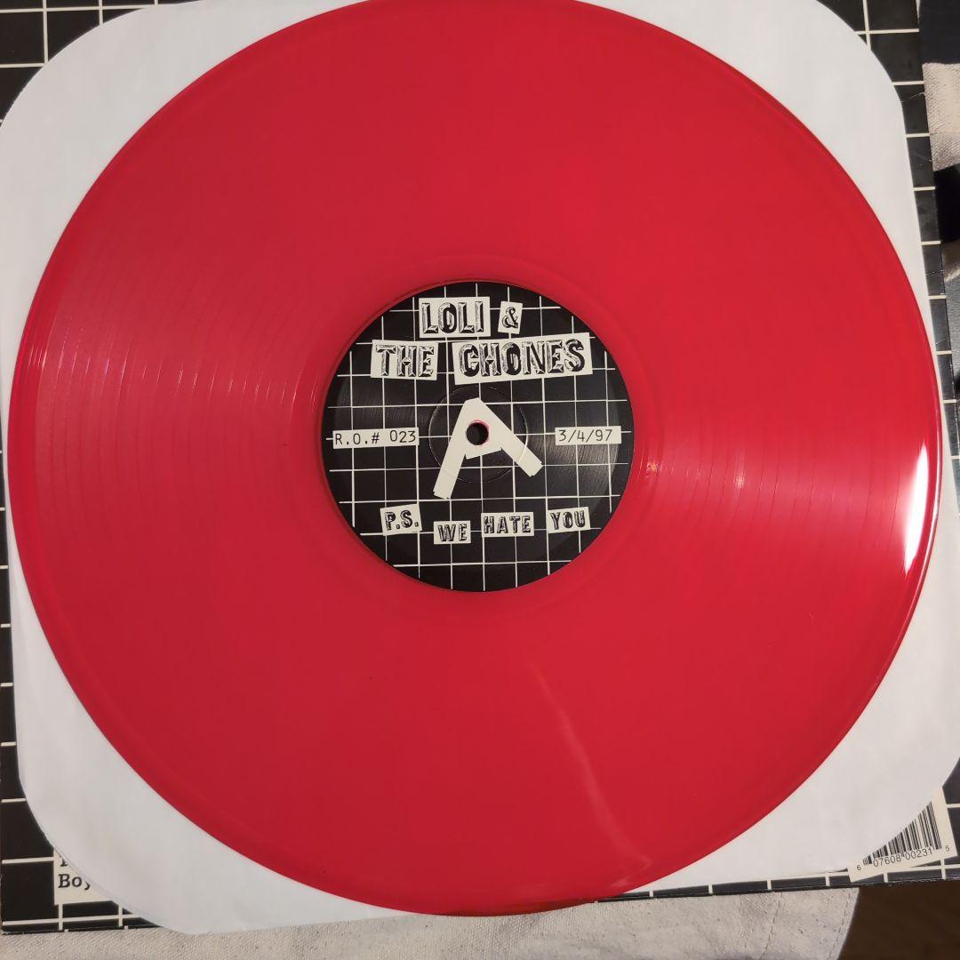 Loli & The Chones P.S. We Hate You LP Red Vinyl Rip Off Records Punk Rock