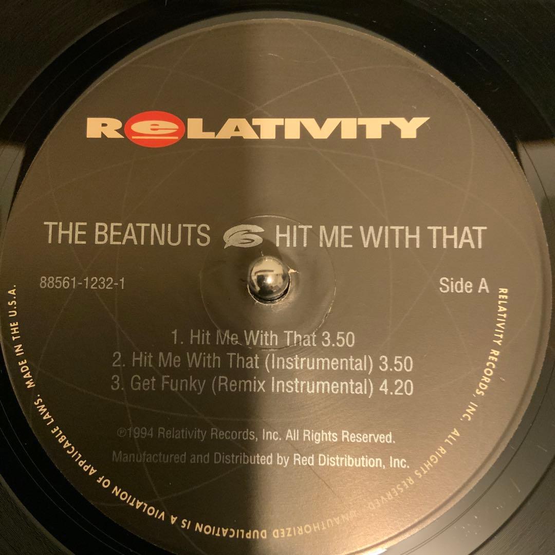 The Beatnuts - Hit Me With That 12" Vinyl, 1994 Hip Hop Classic Relativity