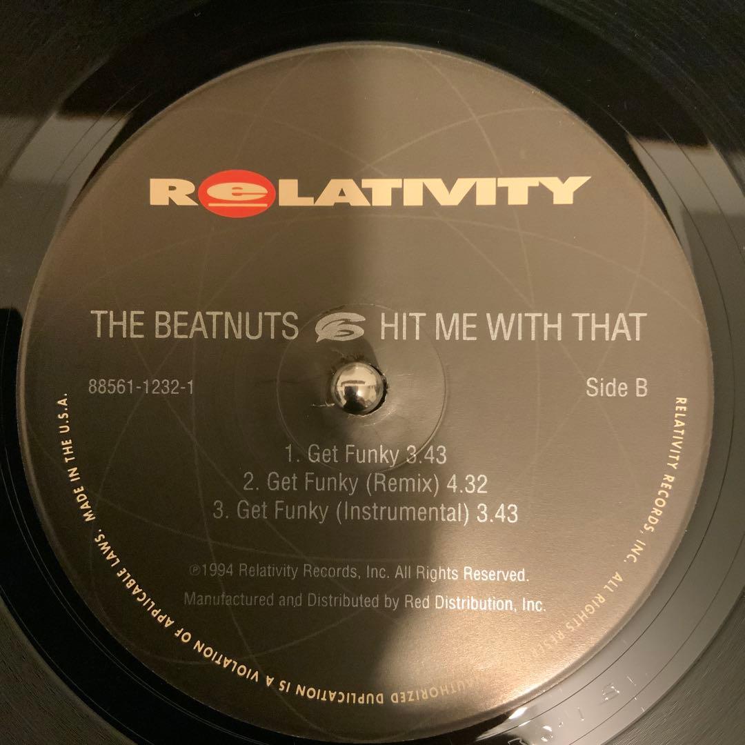 The Beatnuts - Hit Me With That 12" Vinyl, 1994 Hip Hop Classic Relativity