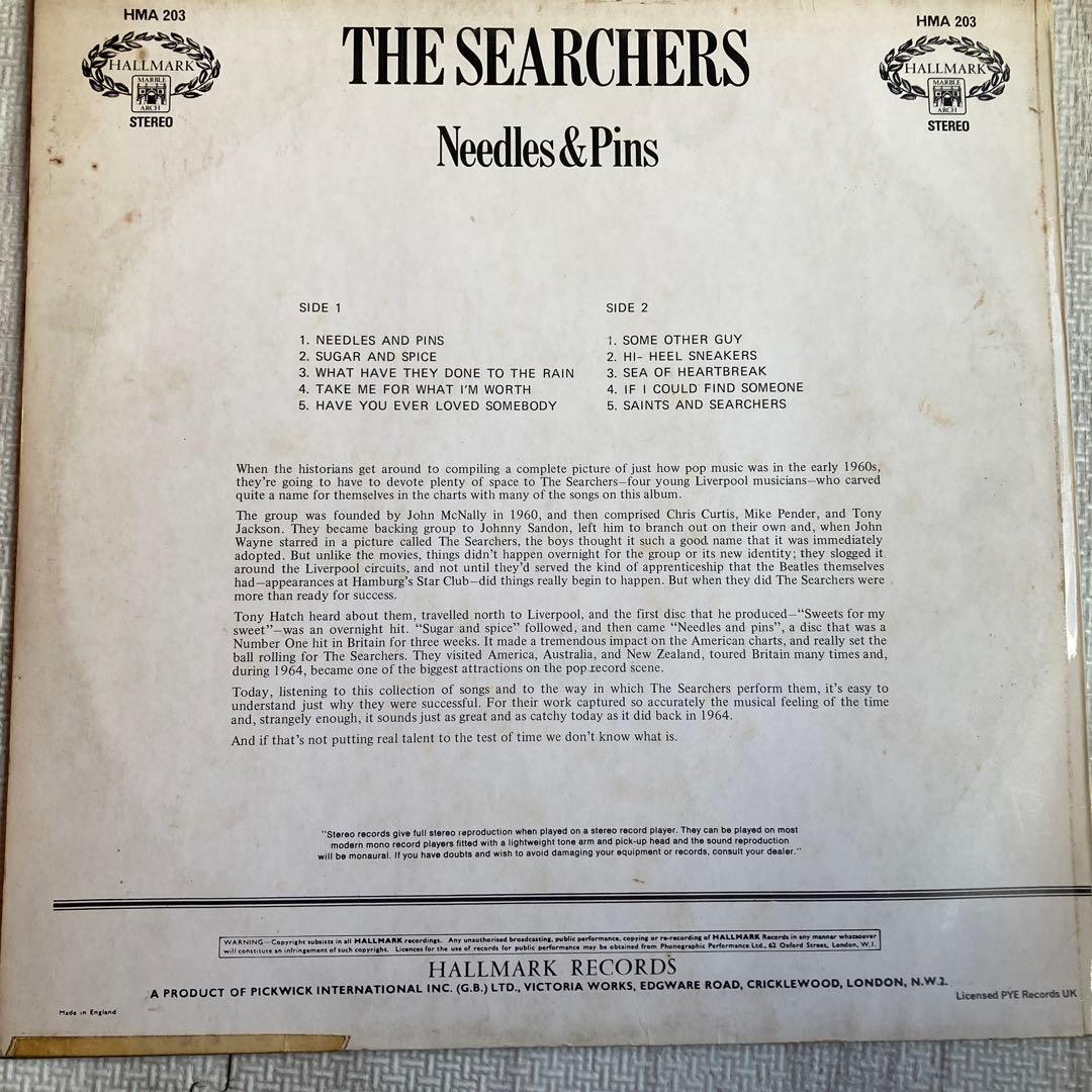 The Searchers - Needles & Pins Vinyl LP Record UK Pressing Hallmark HMA 203